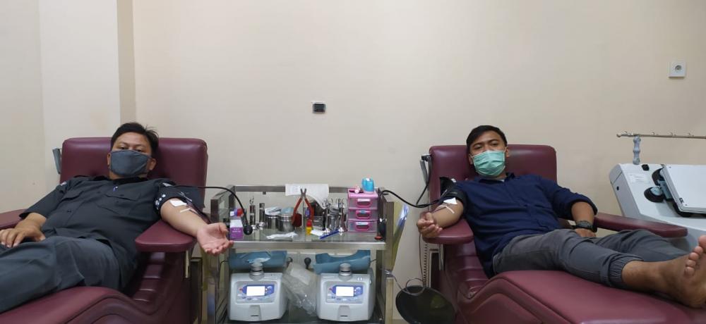 HUT Ke - 12 Bawaslu, Bawaslu Kab. Bekasi Bakti Sosial & Donor Darah