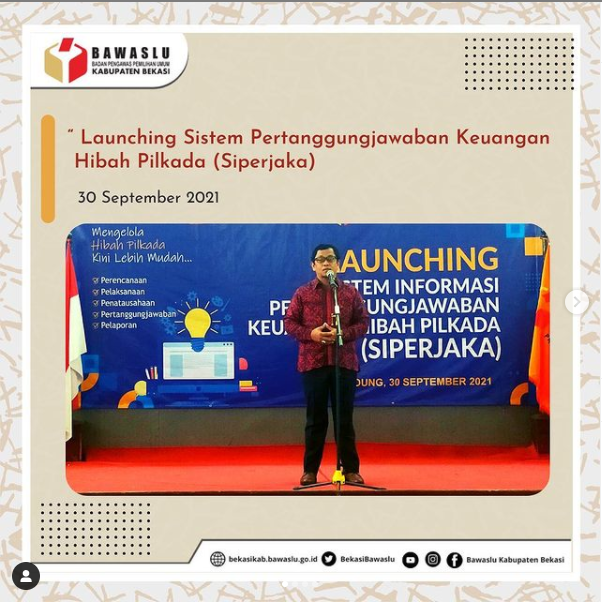 Sistem Informasi Pertanggungjawaban Keuangan Hibah Pilkada (SIPERJAKA)