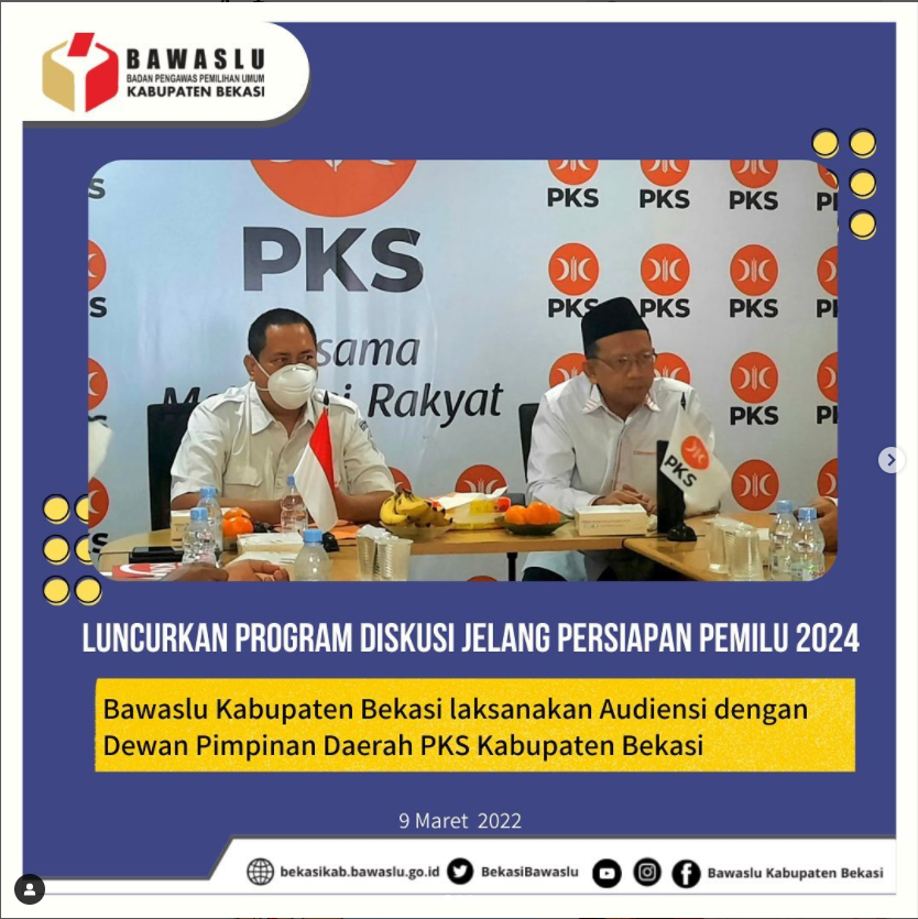 Audiensi dengan Dewan Pimpinan Daerah Partai Keadilan Sejahtera Kabupaten Bekasi