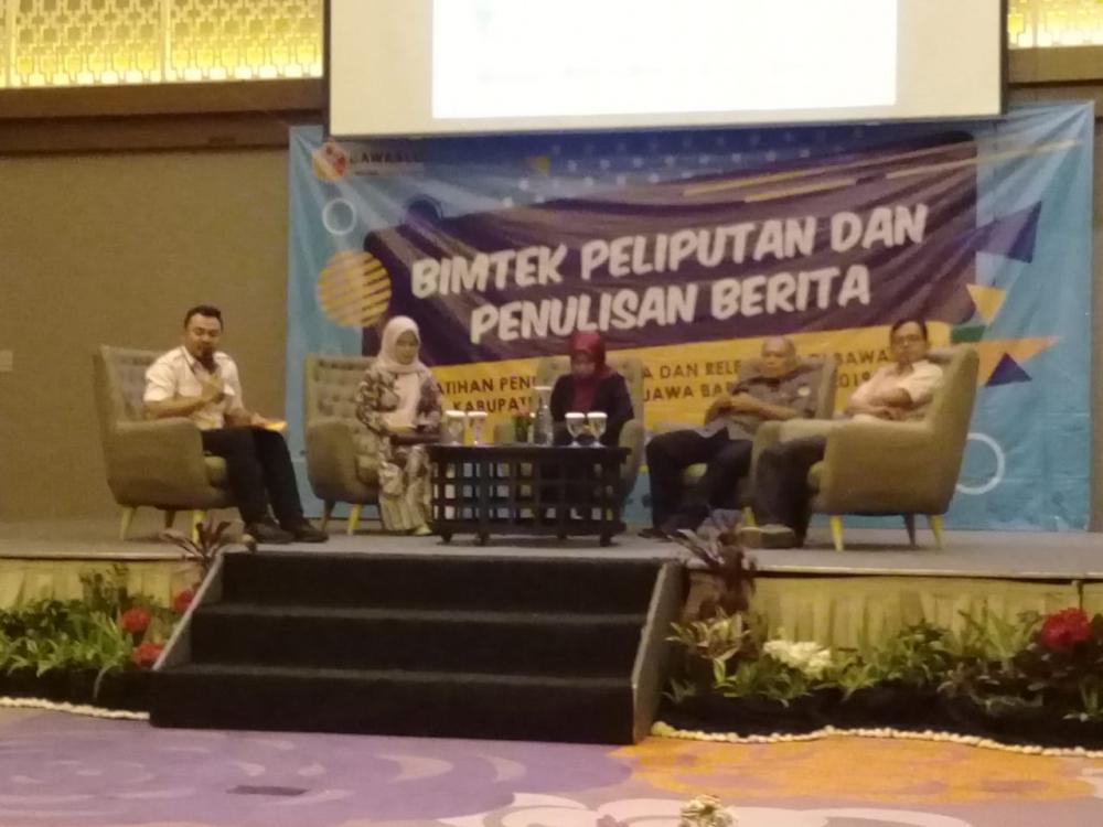 Bawaslu Prov JABAR Gelar Bimtek Peliputan dan Penulisan Berita