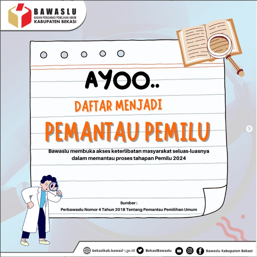 UPAYA MENYEDIAKAN MEJA BANTUAN PEMANTAU PEMILU 2024 TANDA SINERGITAS BAWASLU DAN PERAN SERTA MASYARAKAT