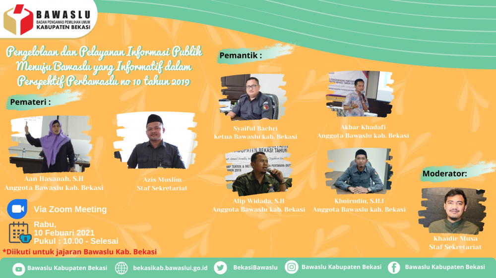 Pengelolaan dan Pelayananan Informasi Publik Menuju Bawaslu yang Informatif dalam Perspektif Perbawaslu Nomor 10 Tahun 2019