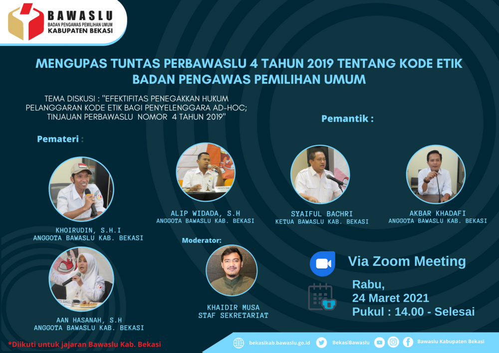 Mengupas Tuntas Perbawaslu 4 Tahun 2019 tentang Kode Etik Badan Pengawas Pemilihan Umum