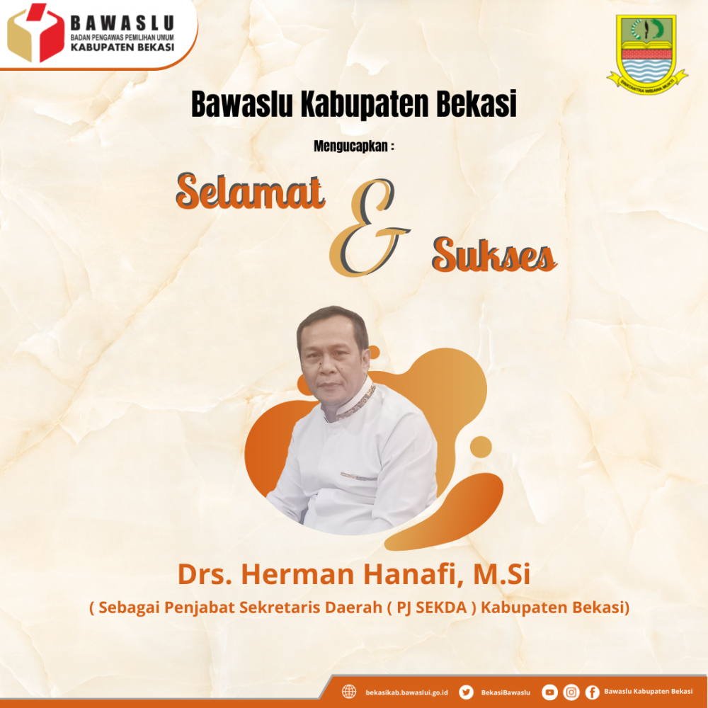 Herman Hanafi Diangkat Sebagai Sekda Kabupaten Bekasi