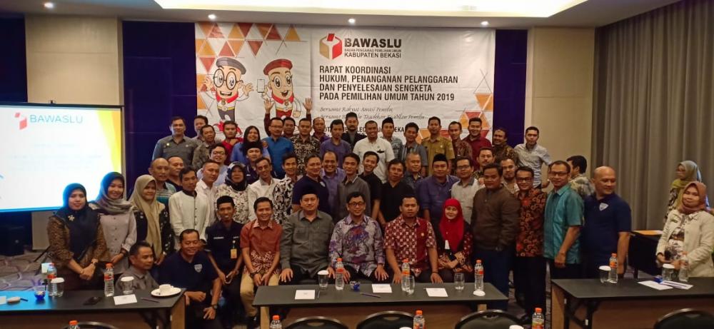 Evaluasi Pemilu 2019 yang di Kawal Bawaslu Kab. Bekasi beserta Panwascam
