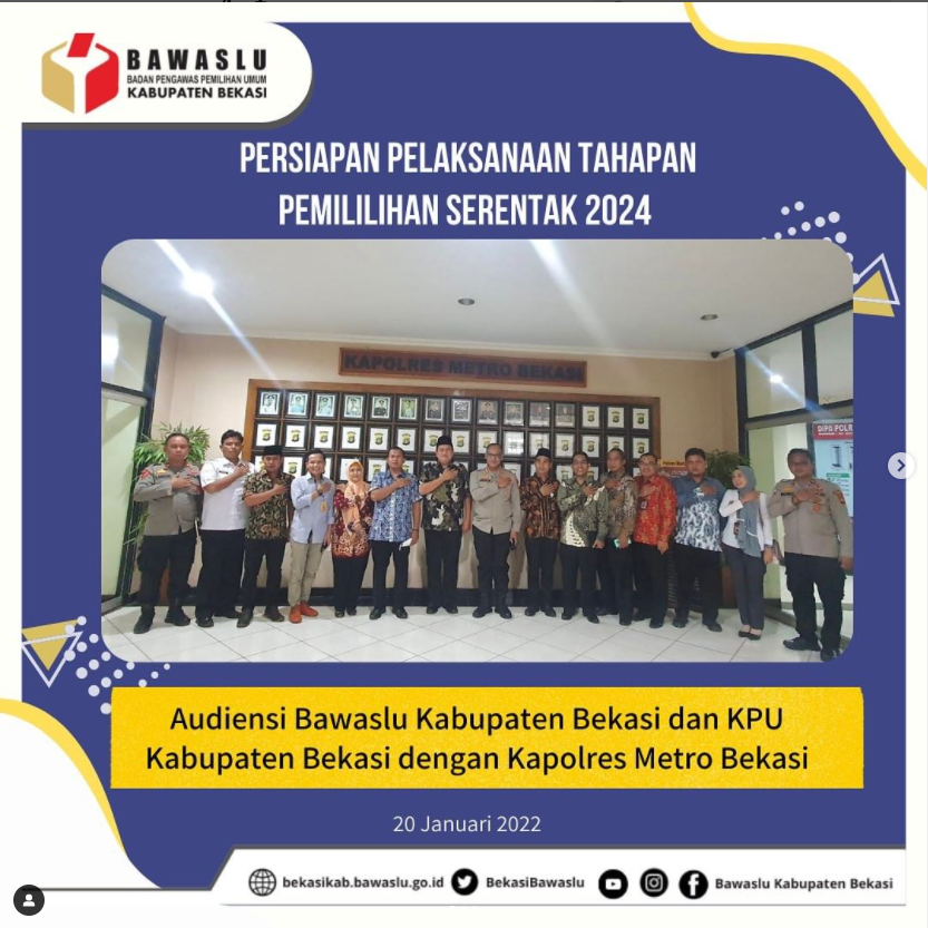 Audiensi dengan Kapolres Metro Bekasi 