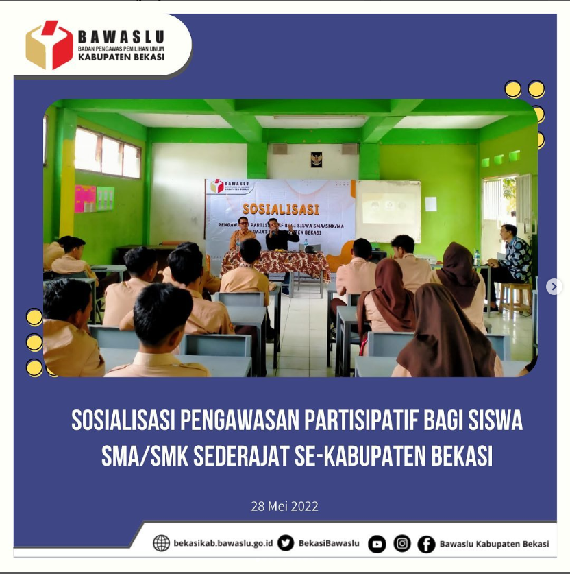 Sosialisasi Pengawasan Partisipatif bagi Siswa SMA/SMK Sederajat Se-Kabupaten Bekasi