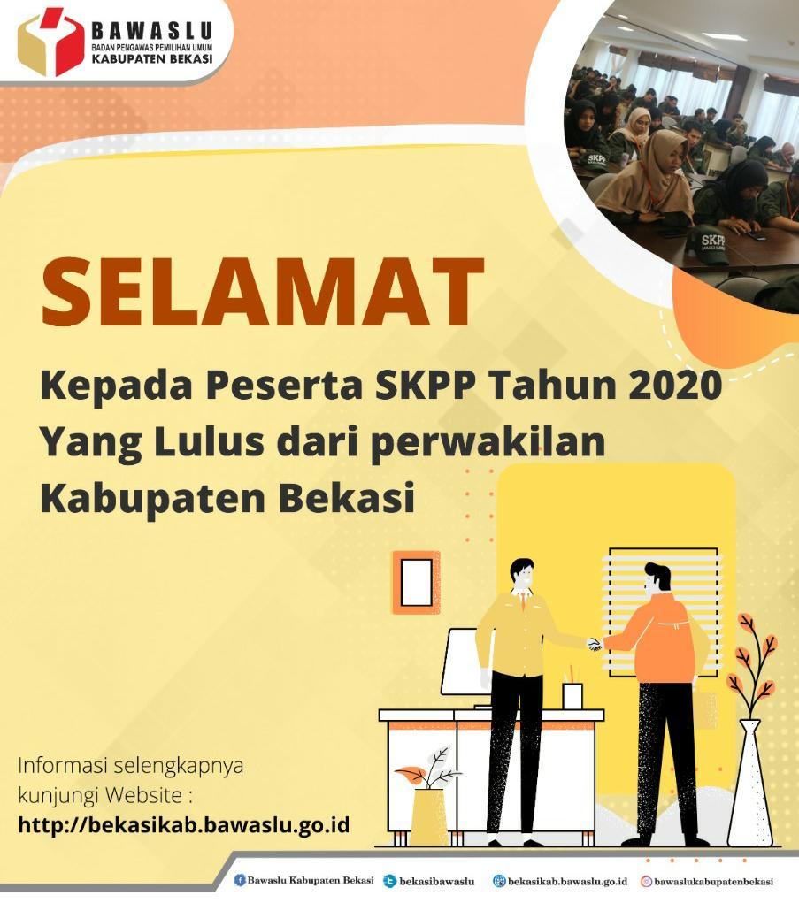 Pengumuman Hasil Seleksi Administrasi SKPP Tahun 2020 Provinsi Jawa Barat