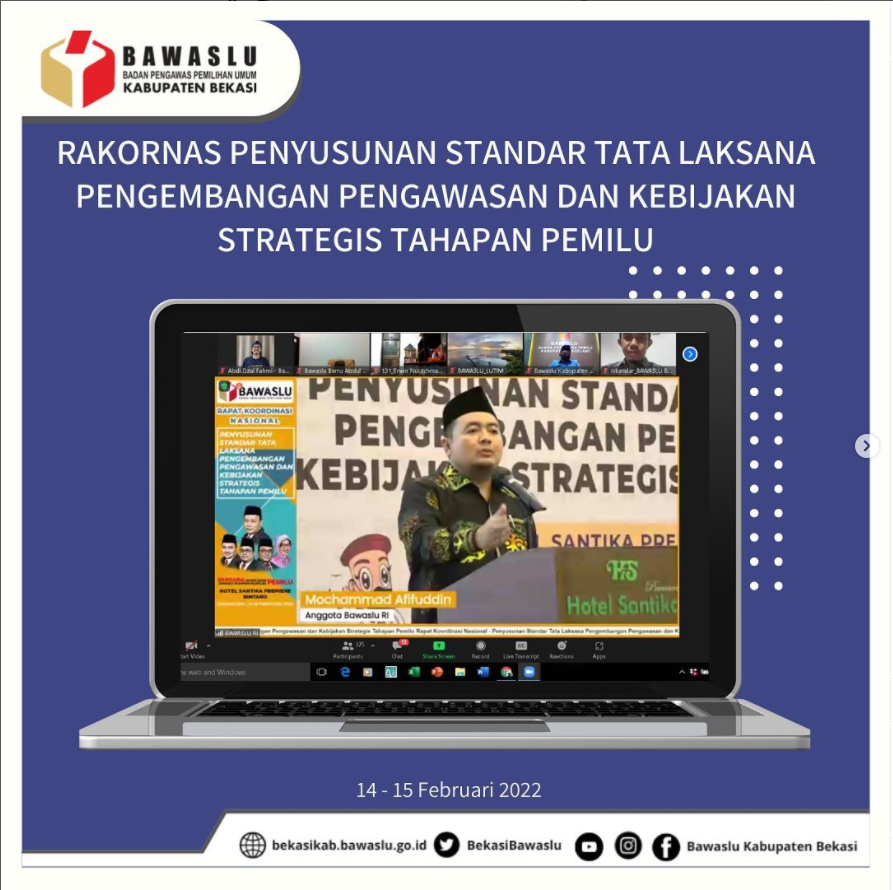 Penyusunan Standar Tata Laksana Pengembangan Pengawasan dan Kebijakan Strategus Tahapan Pemilu