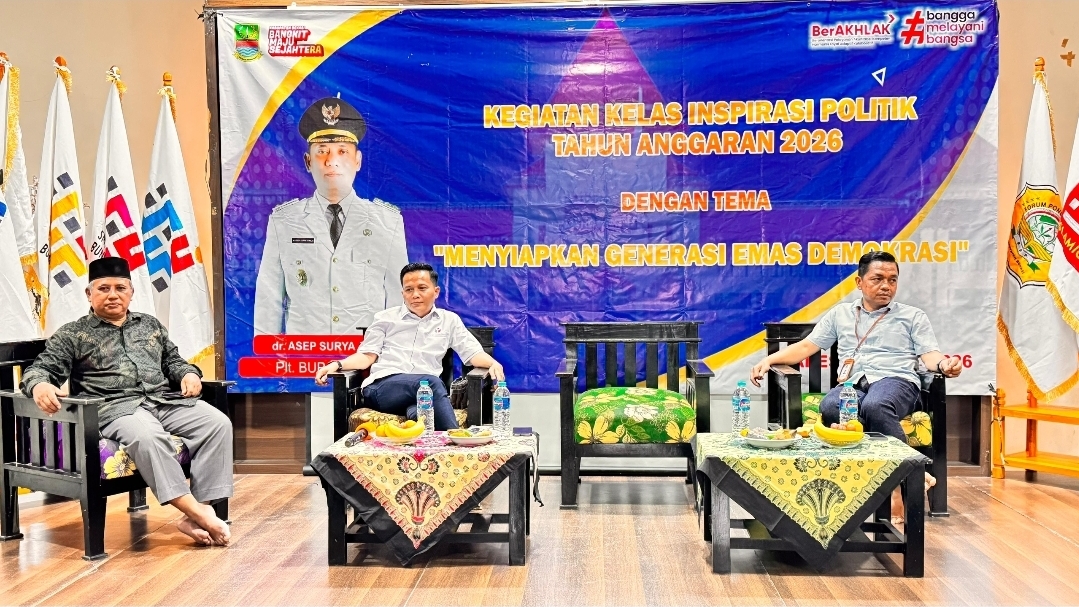 Ketua Bawaslu Kabupaten Bekasi hadir sebagai narasumber dalam Kelas Inspirasi Politik dengan tema “Menyiapkan Generasi Emas Demokrasi” Kamis (23/4/2026).