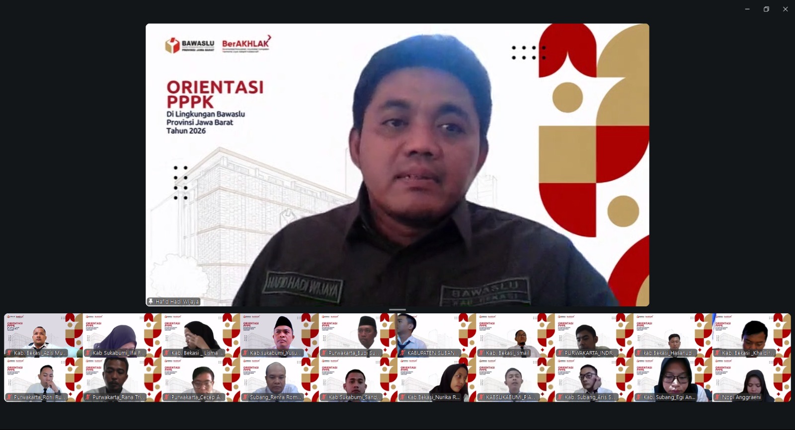 Penyampaian materi