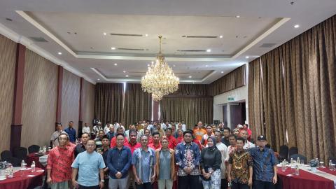 Foto Bersama pada Kegiatan Pelatihan Saksi Partai Politik Pada Pemilihan Tahun 2024 yang di gelar di&nbsp;Java Palace Hotel Cikarang,&nbsp;Kabupaten Bekasi, Sabtu (16/11/2024).