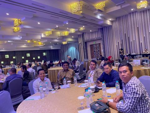Bawaslu Kabupaten Bekasi Hadiri Launching Bale Data, di Cikarang Kabupaten Bekasi, Senin (18/11/2024).