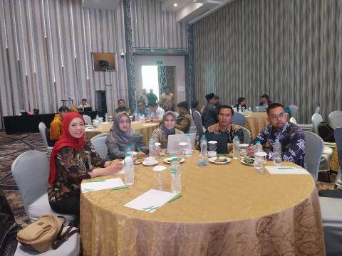 Bawaslu Kabupaten Bekasi Hadiri Launching Bale Data, di Cikarang Kabupaten Bekasi, Senin (18/11/2024).