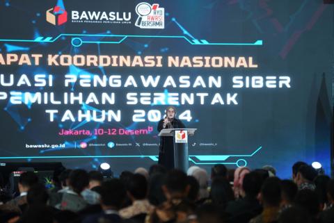 Bawaslu Provinsi Jawa Barat raih penghargaan dari Bawaslu RI, sebagai Bawaslu Provinsi teraktif dalam pengawasan Siber ( Konten Internet ) pada Pemilihan Serentak Tahun 2024 yang di gelar pada Acara Rapat Koordinasi Nasional (Rakoornas) Evaluasi Pengawasan Siber pada Pemilihan Serentak Tahun 2024 di Jakarta, Rabu (11/12/2024).