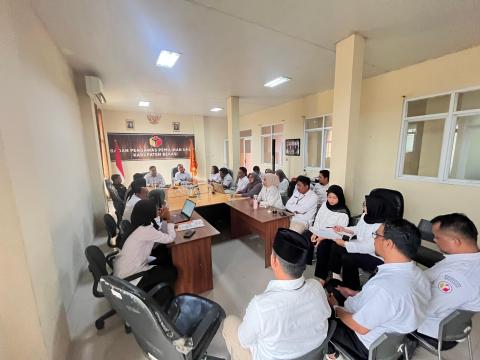 Kasek Jabar lakukan Kunjungan ke Kantor Bawaslu Kabupaten Bekasi, Rabu (9/7/2025).