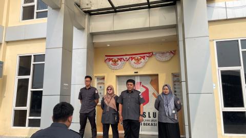 suasana kegiatan apel pagi bawaslu