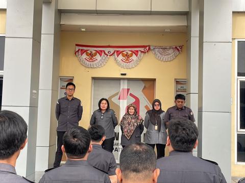 Suasana apel pagi