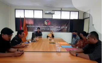 Magang di Bawaslu Kabupaten Bekasi, Mahasiswa Universitas Jendral Soedirman Purwokerto ingin belajar Politik di Bawaslu.