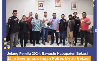 Jelang Pemilu 2024, Bawaslu Kabupaten Bekasi lakukan Audiensi dengan Polres Metro Bekasi