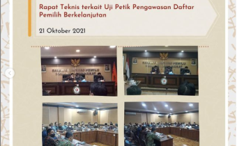 Rapat Teknis terkait Uji Petik Pengawasan Daftar Pemilih Berkelanjutan
