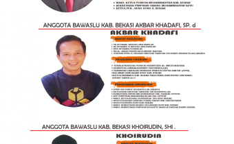 Profil Ketua dan Anggota Bawaslu Kabupaten Bekasi