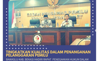 Penegakkan Hukum dalam Penanangan Pelanggaran pada Pemilu dan Pemilihan Serentak Tahun 2024