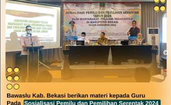Sosialisasi Pemilu dan Pemilihan Serentak Tahun 2024 bagu Masyarakat/Pelajar/Mahasiswa di Kabupaten Bekasi