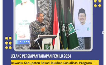 Bawaslu Kabupaten Bekasi lakukan sosialisasi program pengawasan dengan DPC Partai Kebangkitan Bangsa Kabupaten Bekasi