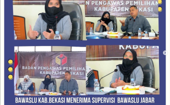 Supervisi dari Bawaslu Jawa Barat terkait Ã¢â‚¬Å“Pengawasan DPB Triwulan I Tahun 2022 Kab. BekasiÃ¢â‚¬Â