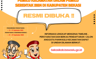 Seleksi Penerimaan Calon Pengawas Pemilu Kecamatan dalam Pemilu Serentak 2024 di Kabupaten Bekasi