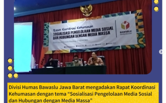 Rapat Koordinasi Kehumasan dengan tema Ã¢â‚¬Å“Sosialisasi Pengelolaan Media Sosial dan Hubungan dengan Media MassaÃ¢â‚¬Â 