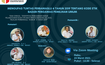 Mengupas Tuntas Perbawaslu 4 Tahun 2019 tentang Kode Etik Badan Pengawas Pemilihan Umum