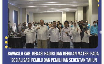 Sosialisasi Pemilu dan Pemilihan Serentak tahun 2024 bagi Masyarakat/Mahasiswa/Pelajar