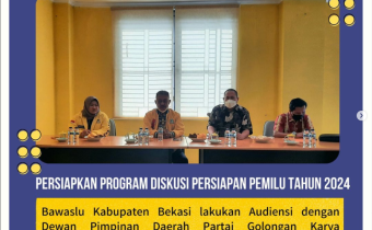 Audiensi dengan Dewan Pimpinan Daerah Partai Golongan Karya Kabupaten Bekasi