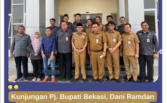Kunjungan Pj. Bupati Bekasi, Dr. H. Dani Ramdan, MT beserta jajarannya di Kantor Sekretariat Bawaslu Kabupaten Bekasi