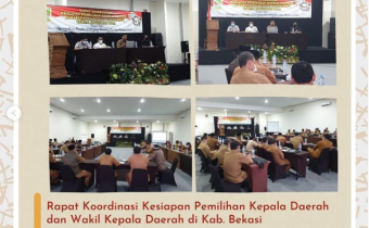 Rapat Koordinasi Kesiapan Pemilihan Kepala Daerah dan Wakil Kepala Daerah di Kab. Bekasi Tahun Anggaran 2021