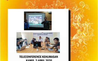 Teleconference Kehumasan serta Progres PPID