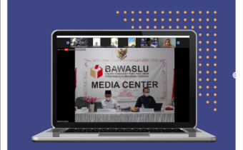 Persidangan Online Penyelesajan Sengketa Proses Pemilu Sekaligus Launching Buku Aspek Hukum Mediasi dan Musyawarah dalam Penyelesaian Sengketa Proses Pemilu dan Pemilihan