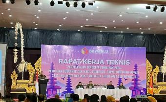 Rapat Kerja Teknis (Rakernis) Penyelesaian Sengketa Pemilihan pada Pemilihan Gubernur dan Wakil Gubernur, Bupati dan Wakil Bupati serta Walikota dan Wakil Walikota Tahun 2024 Gelombang III yang di Gelar oleh Bawaslu RI di Aston Hotel Bali, Selasa (16/07/2024). 