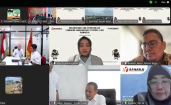 Screenshot Kegiatan Peluncuran dan Pengenalan Learning Management System (LMS) secara daring. Rabu, (28/5/2025).