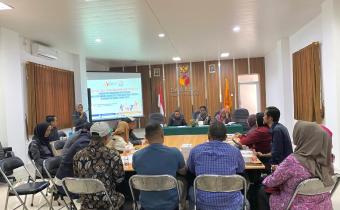 Suasana Kegiatan Sosialisasi Pengawasam Partisipatif, Penguatan Pemahaman Kepemiluan Bagi Penyandang Disabilitas pada Masa Non Tahapan di Kabupaten Bekasi Tahun 2025, kegiatan di gelar di Aula Kantor Bawaslu Kabupaten Bekasi, pada Selasa (11/11/2025).