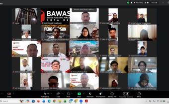 Bawaslu Kabupaten Bekasi ikuti kegiatan Diskusi Pojok Pengawasan Partisipatif yang di gelar Bawaslu Jabar secara daring, pada Rabu (4/2/2026).