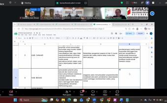 screenshoot kegiatan rapat evaluasi p2p